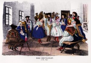 Egri népviselet (Az Ivó) – 19th-century print